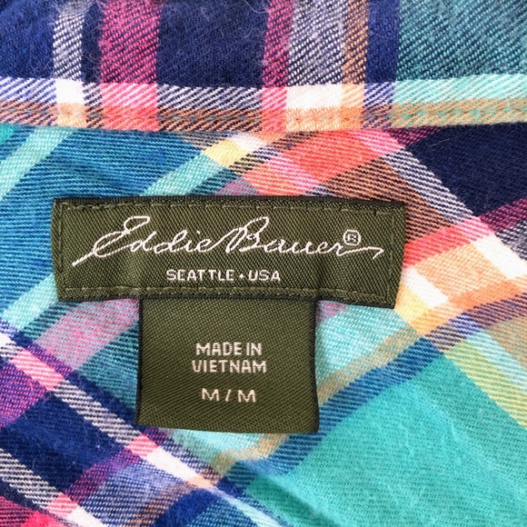 Eddie Bauer Women’s flannel shirt - Picture 2 of 4